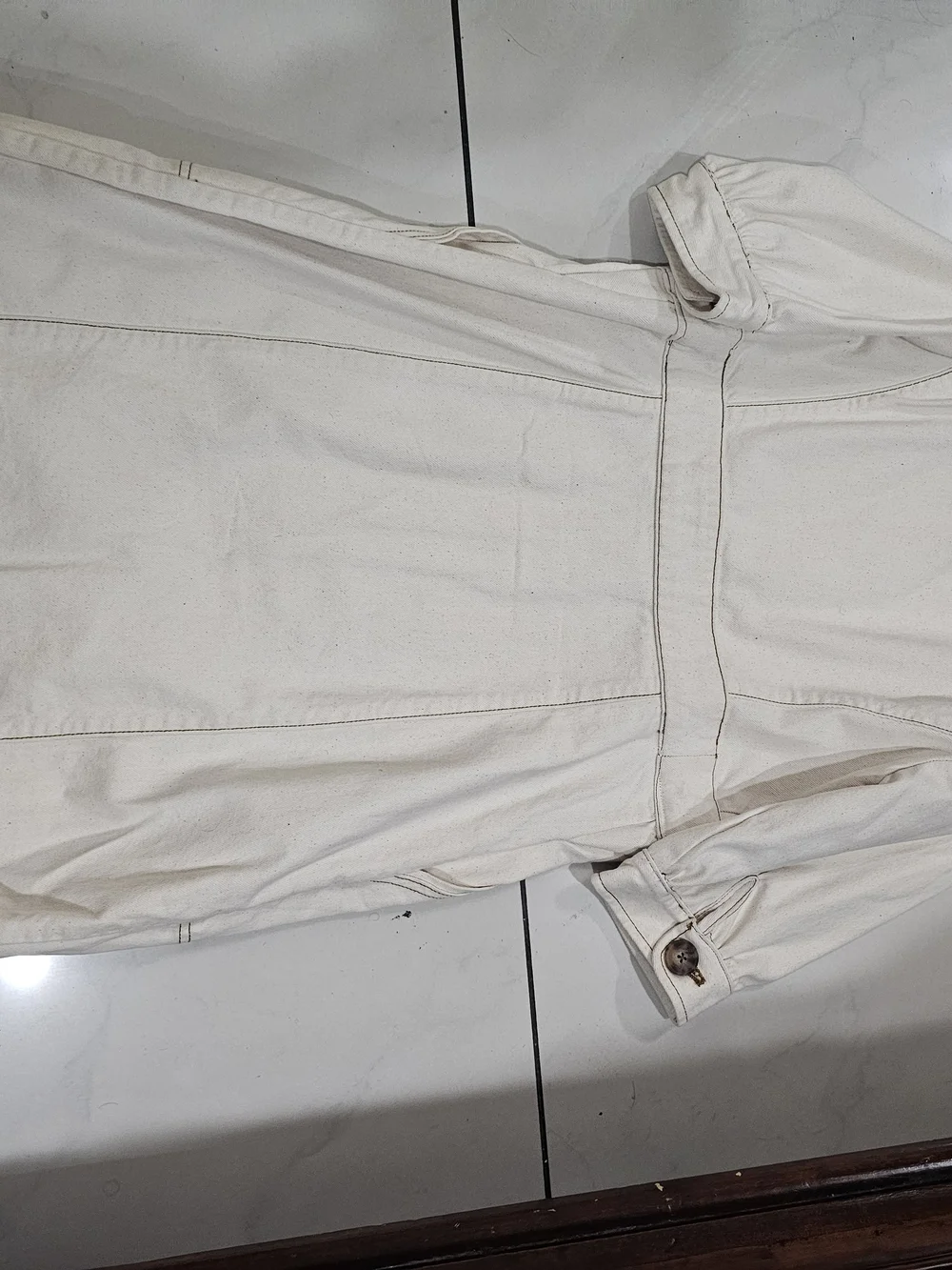 Women's Cream Button-Tory Burch Dress